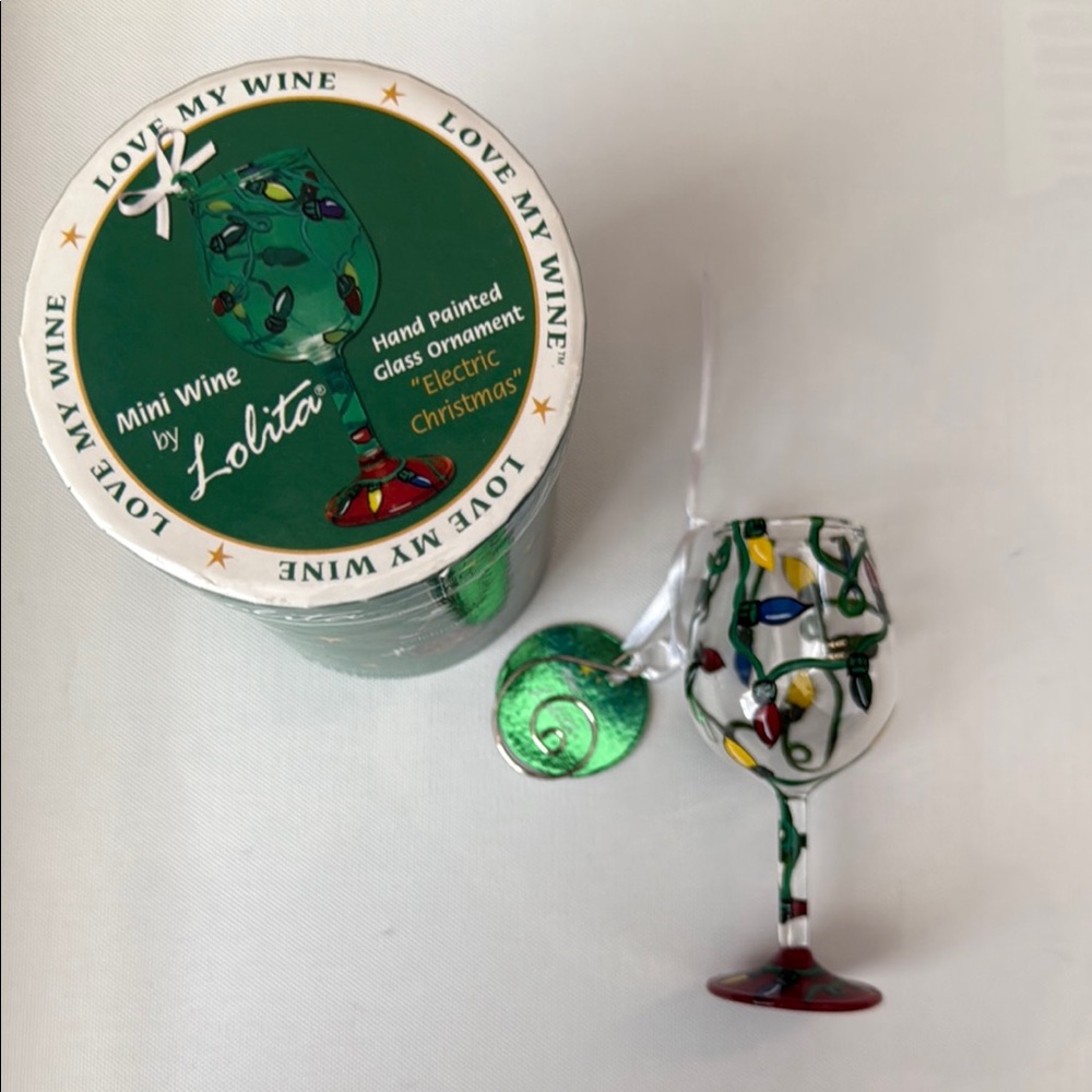 Lolita Holiday Ornament Wine Glass Multicolor